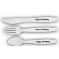 Extra Heavy Duty White Plastic Utensil Set